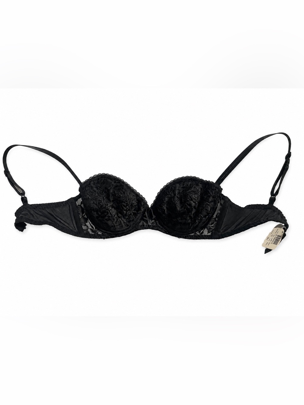 🌟✨Victoria's Secret NWT 36C Black Lace Underwire Bra Sheer Mesh Lingerie🌟✨❤️